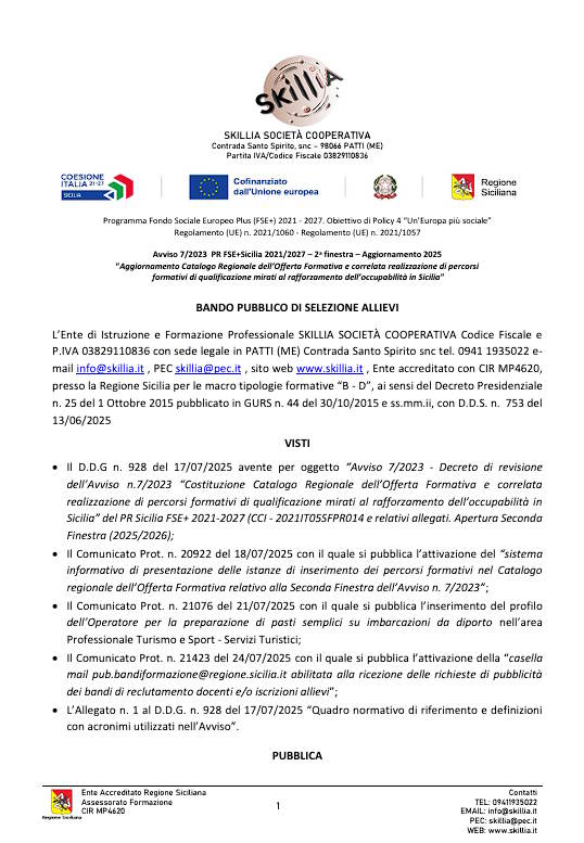 bando allievi avviso7