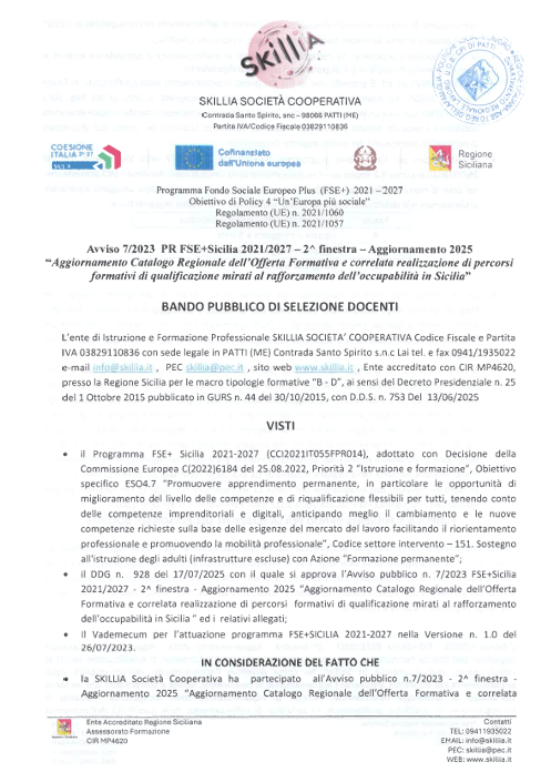 Avviso7-2023-2 Bando docenti